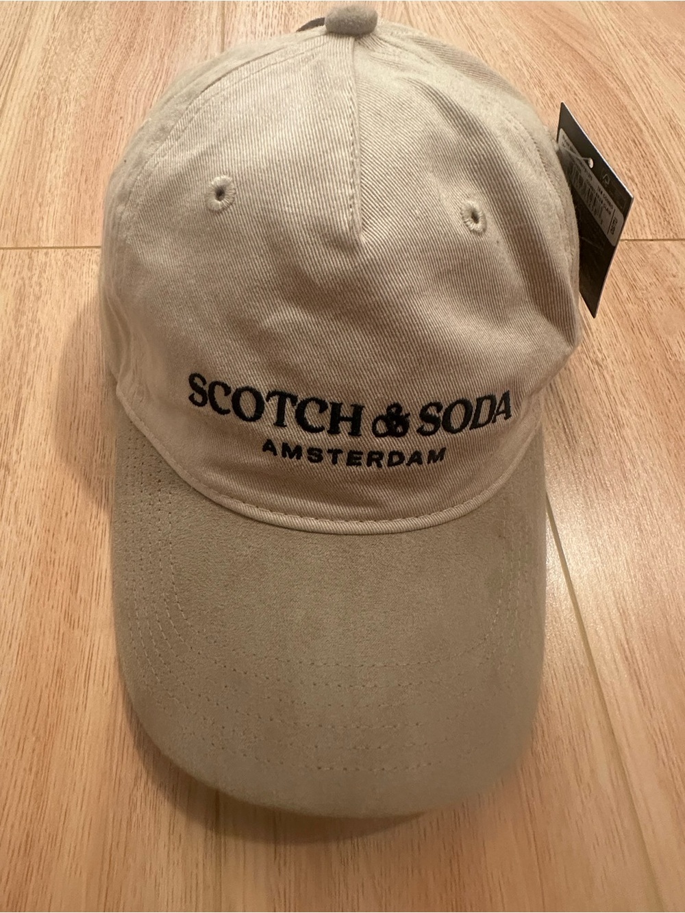 Scotch & Soda Tan Baseball Cap with Black Logo